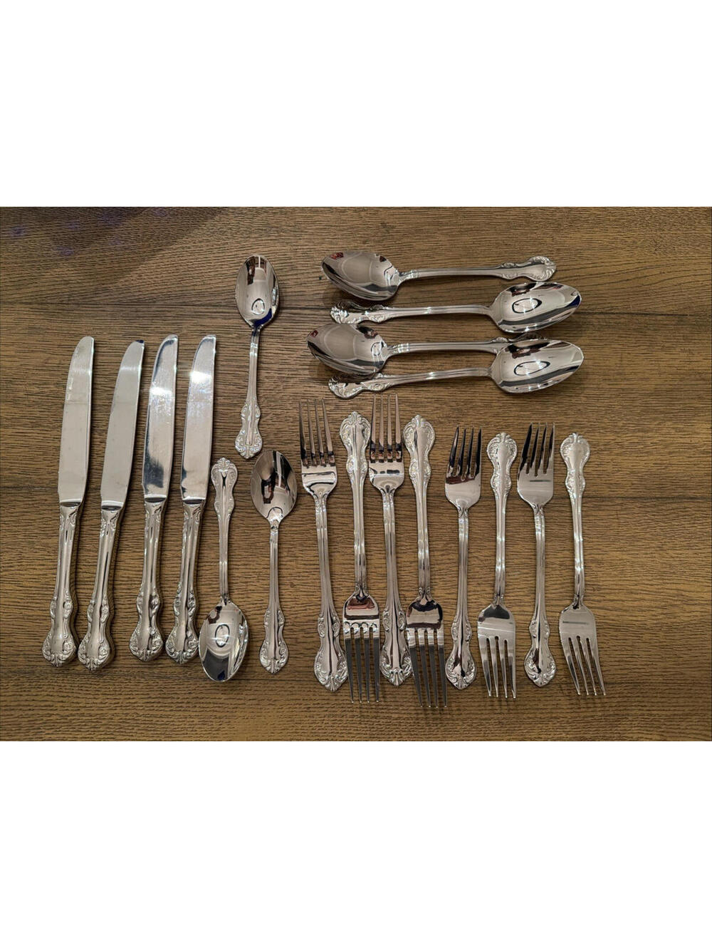 Wallace Camden Stainless Flatware 19 Pc Starter Set Service for 4